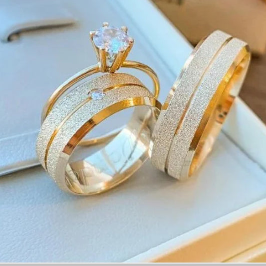 Combo Alianca Moeda Antiga 7Mm Forro Anatomica Mod 036 Solitario Liso 2 Anos De Garantia