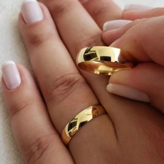 Par De Aliancas Jk2 Tradicional 6Mm 2 Anos De Garantia