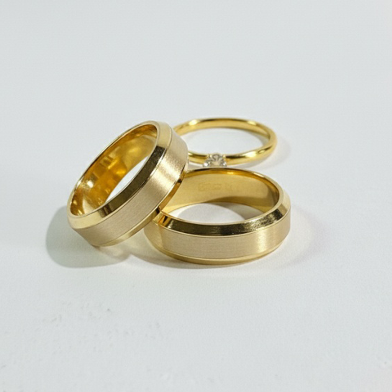 Par Alianças Eternize – Ouro 10K Premium (4mm, 6g o Par)