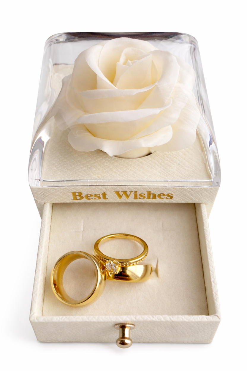 Porta aliança Flor Branca