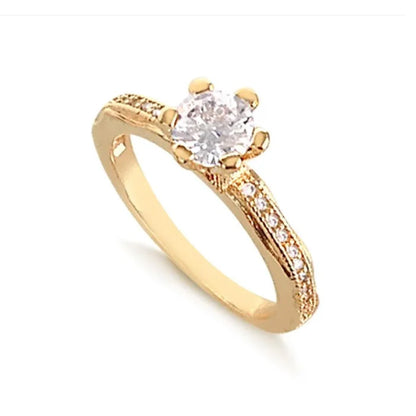 Anel Solitario Cravejado Moeda Com Pedra 2 Anos De Garantia