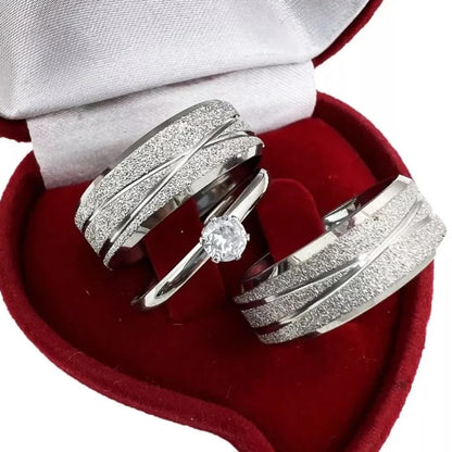 Combo Aliancas De Namoro Compromisso 8Mm Bamboleos Solitario Liso 2 Anos De Garantia