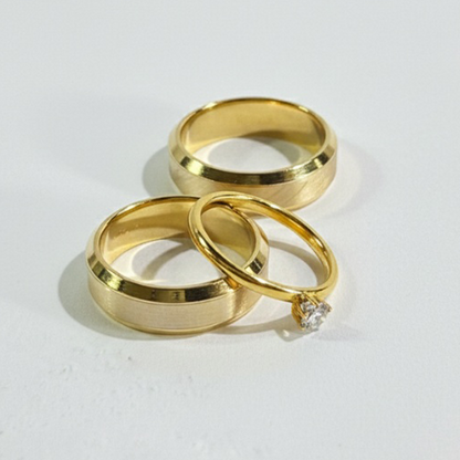 Par Alianças Eternize – Ouro 10K Premium (4mm, 6g o Par)