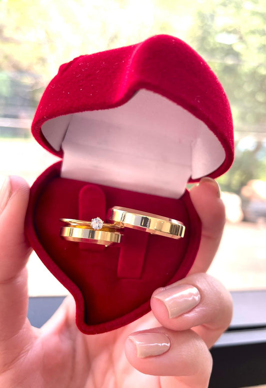 Par Alianças Eternize – Ouro 10K Premium (4mm, 6g o Par)