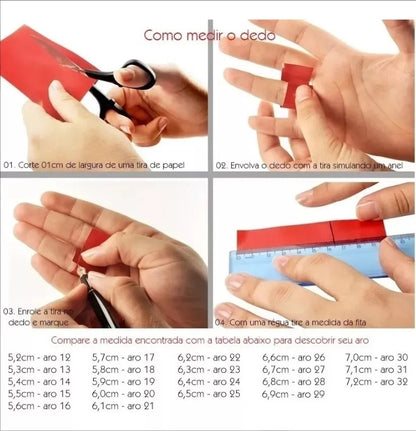 Combo Aliança Moeda Antiga (+ forro) Tradicional 4mm com Pedra + Solitário Cravejado ( 2 anos de garantia)